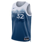 Karl-Anthony Towns 32 Minnesota Timberwolves 2023/24 City Edition Swingman Jersey - Blue