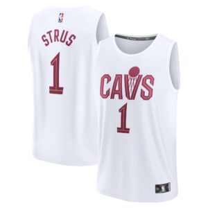 Max Strus Cleveland Cavaliers Fanatics Youth Fast Break Replica Player Jersey - Association Edition - White