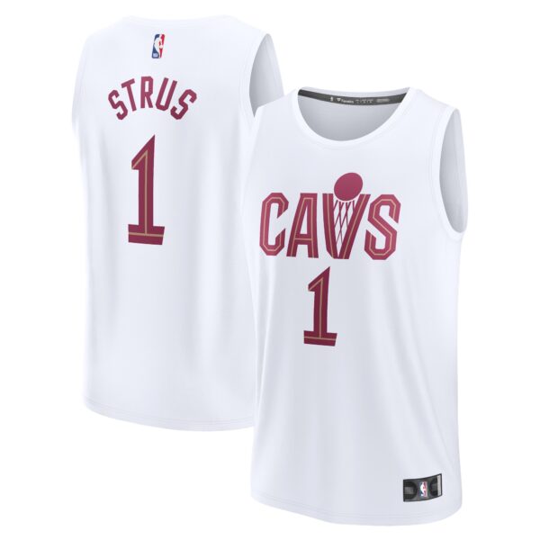 Max Strus Cleveland Cavaliers Fanatics Youth Fast Break Replica Player Jersey - Association Edition - White