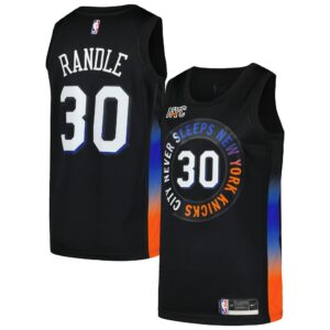 Julius Randle New York Knicks  Swingman Player Jersey - City Edition - Black