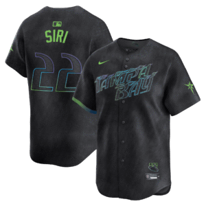 Jose Siri 22 Tampa Bay Rays 2024 City Connect Limited Men Jersey - Charcoal