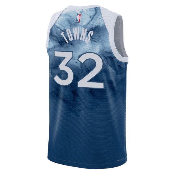 Karl-Anthony Towns 32 Minnesota Timberwolves 2023/24 City Edition Swingman Jersey - Blue
