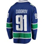 Nikita Zadorov Vancouver Canucks Fanatics Home Premier Breakaway Player Jersey - Blue