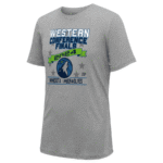 Minnesota Timberwolves Stadium Essentials 2024 Western Conference Finals T-Shirt - Heather Gray