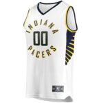 Indiana Pacers Fanatics Youth Fast Break Custom Replica Jersey White - Association Edition