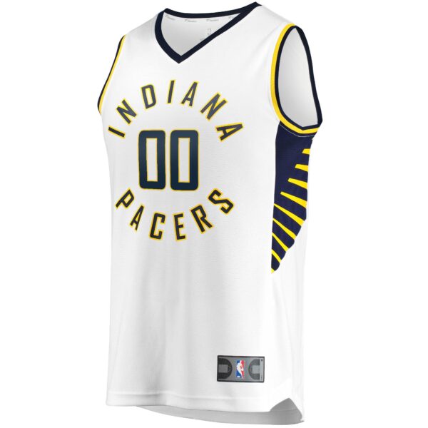Indiana Pacers Fanatics Youth Fast Break Custom Replica Jersey White - Association Edition