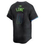 Brandon Lowe 8 Tampa Bay Rays 2024 City Connect Limited Men Jersey - Charcoal