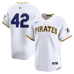 Pittsburgh Pirates  2024 Jackie Robinson Day Home Limited Jerseyu00c2u00a0u00e2u20acu201c White