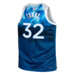 Karl-Anthony Towns 32 Minnesota Timberwolves 2023/24 City Edition Swingman YOUTH Jersey - Blue