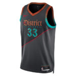 Kyle Kuzma 33 Washington Wizards 2023/24 City Edition Swingman Jersey - Black