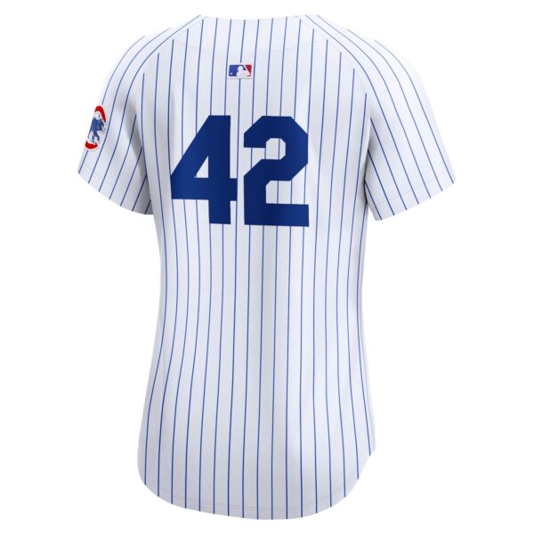 Chicago Cubs  Women's 2024 Jackie Robinson Day Home Limited Jerseyu00c2u00a0u00e2u20acu201c White