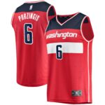 Kristaps Porzingis Washington Wizards Fanatics Fast Break Replica Jersey - Icon Edition - Red