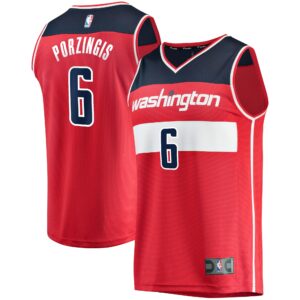 Kristaps Porzingis Washington Wizards Fanatics Fast Break Replica Jersey - Icon Edition - Red