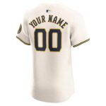 Milwaukee Brewers  Home Elite Custom Jersey - Cream