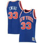 Patrick Ewing New York Knicks Mitchell & Ness 1991/92 Big & Tall Hardwood Classics Swingman Jersey - Blue