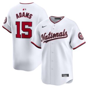 Riley Adams Washington Nationals  Home Limited Player Jersey - White