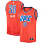 Olivier Sarr Oklahoma City Thunder Fanatics Fast Break Replica Player Jersey - Statement Edition - Orange