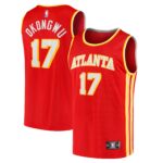 Onyeka Okongwu Atlanta Hawks Fanatics Youth Fast Break Replica Jersey Red - Icon Edition