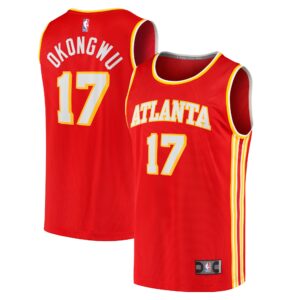 Onyeka Okongwu Atlanta Hawks Fanatics Youth Fast Break Replica Jersey Red - Icon Edition