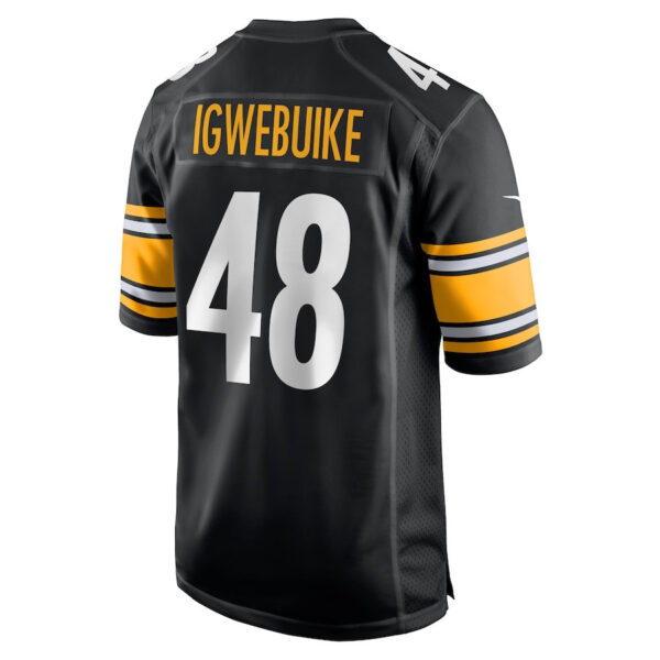Godwin Igwebuike 48 Pittsburgh Steelers Men Game Jersey - Black