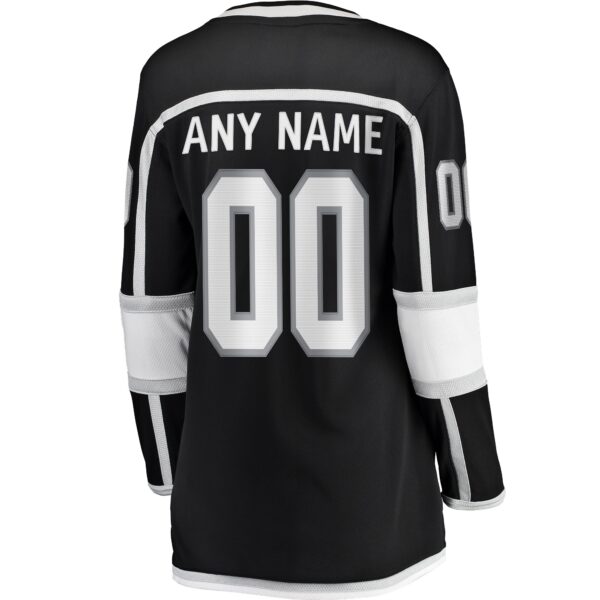 Los Angeles Kings Fanatics Women's Home Breakaway Custom Jersey - Black