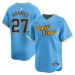 Willy Adames 27 Milwaukee Brewers City Connect Limited Men Jersey - Powder Blue