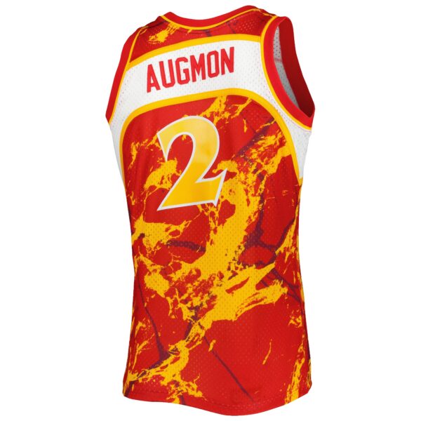 Stacey Augmon Atlanta Hawks Mitchell & Ness 1991/92 Hardwood Classics Marble Swingman Jersey - Red