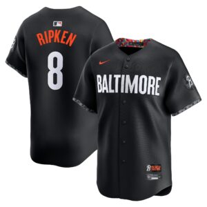 Cal Ripken Jr. Baltimore Orioles  City Connect Retired Player Jersey - Black