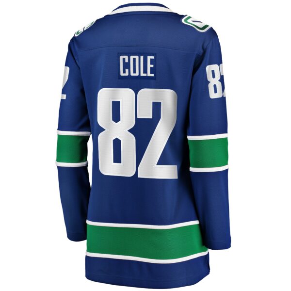 Ian Cole Vancouver Canucks Fanatics Women's Home Breakaway Player Jersey - Blue