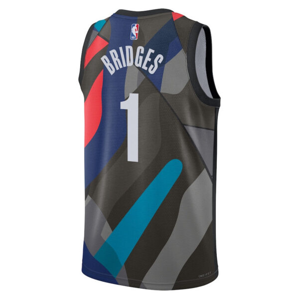 Mikal Bridges 1 Brooklyn Nets 2023/24 City Edition Swingman Jersey - Black