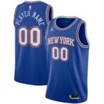 New York Knicks Jordan Brand Swingman Custom Jersey - Statement Edition - Blue