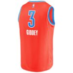 Josh Giddey Oklahoma City Thunder Fanatics Youth Fast Break Replica Player Jersey - Statement Edition - Orange