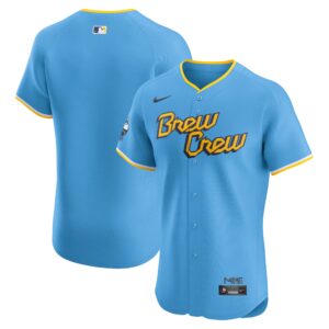 Milwaukee Brewers  City Connect Elite Jersey - Powder Blue