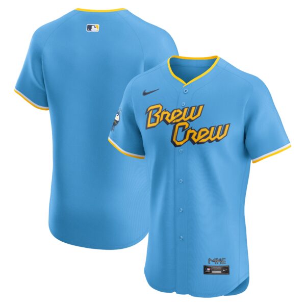 Milwaukee Brewers  City Connect Elite Jersey - Powder Blue
