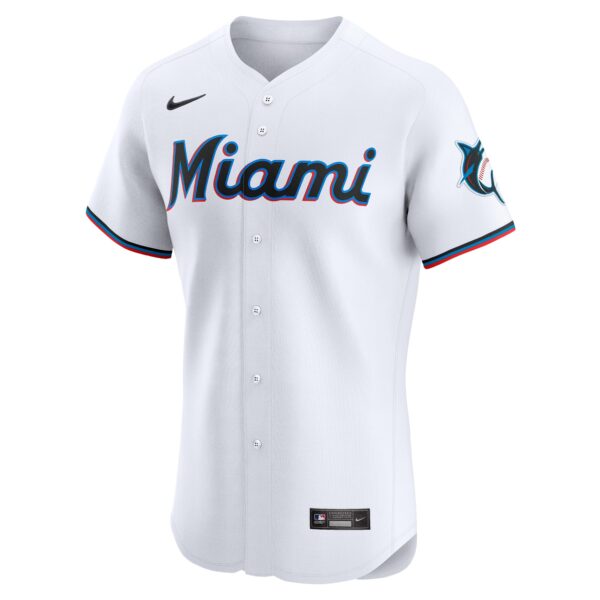Miami Marlins  Home Elite Custom Jersey - White