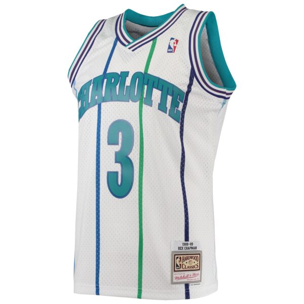 Rex Chapman Charlotte Hornets Mitchell & Ness 1988/89 Hardwood Classics Swingman Jersey - White