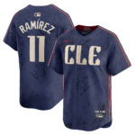 Josu00c3u00a9 Ramu00c3u00adrez Cleveland Guardians  2024 City Connect Limited Jersey - Navy