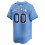 Tampa Bay Rays Alternate Limited Custom Men Jersey - Light Blue