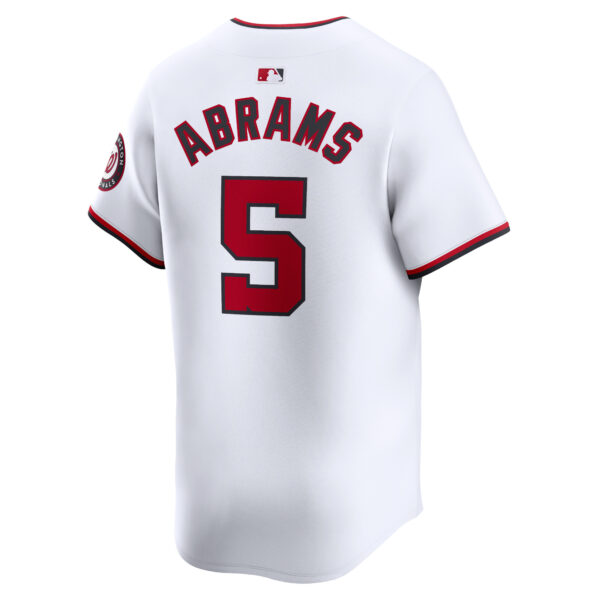 CJ Abrams Washington Nationals  Youth Home Limited Player Jersey - White
