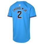Jazz Chisholm Jr. Miami Marlins  Youth Alternate Limited Player Jerseyu00c2u00a0u00e2u20acu201c Blue