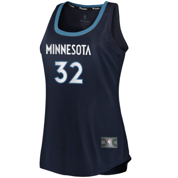Karl-Anthony Towns Minnesota Timberwolves Fanatics Women's Fast Break Tank Jersey - Icon Edition - Navy