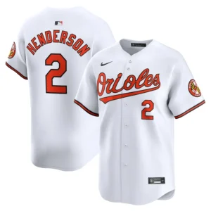 Gunnar Henderson 2 Baltimore Orioles Home Limited Player Men Jersey - White