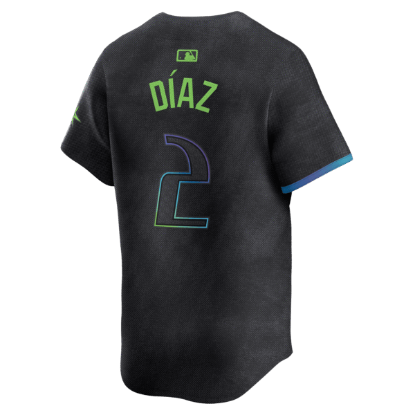 Yandy Diaz 2 Tampa Bay Rays 2024 City Connect Limited Men Jersey - Charcoal
