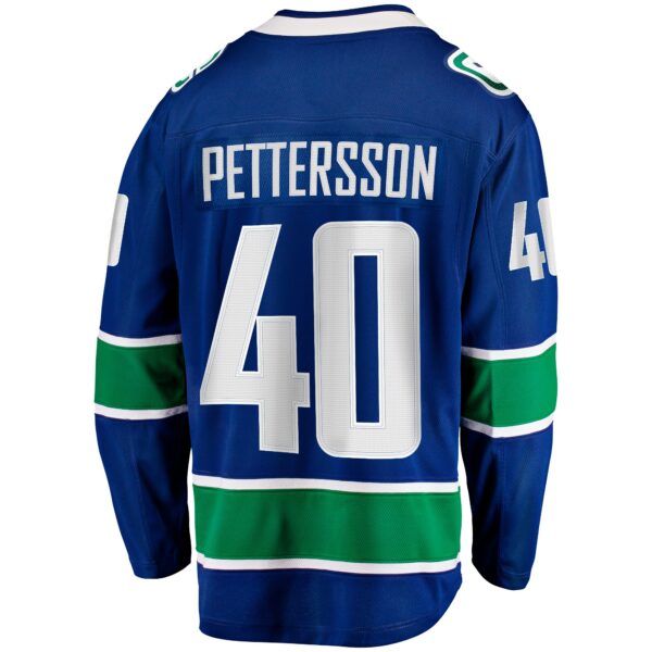 Elias Pettersson Vancouver Canucks Fanatics Home Breakaway Jersey - Blue