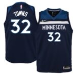 Karl-Anthony Towns Minnesota Timberwolves  Youth Swingman Jersey Navy - Icon Edition