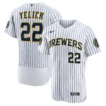 Christian Yelich Milwaukee Brewers  Alternate Authentic Player Jersey - White