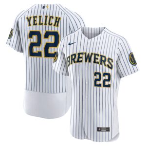 Christian Yelich Milwaukee Brewers  Alternate Authentic Player Jersey - White