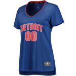 Detroit Pistons Fanatics Women's Fast Break Custom Jersey Royal - Icon Edition