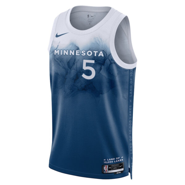 Anthony Edwards 5 Minnesota Timberwolves 2023/24 City Edition Swingman Jersey - Blue