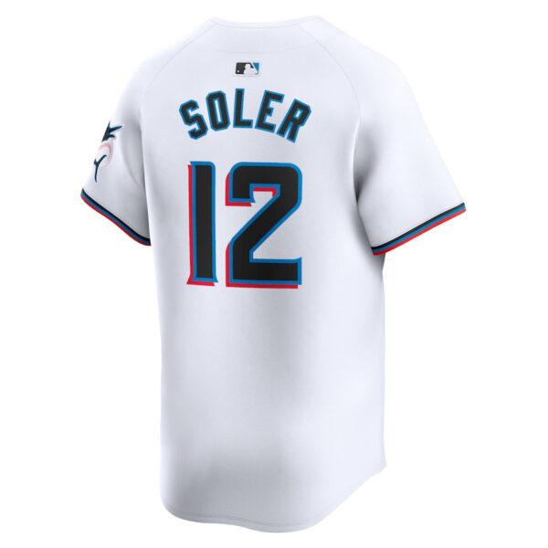 Jorge Soler 12 Miami Marlins Home Limited Player Men Jersey - White